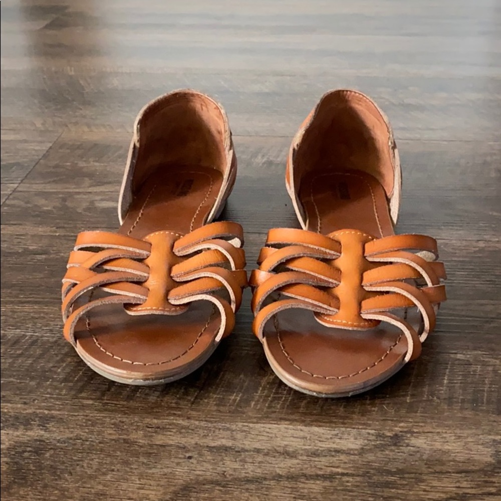 Used, Brown Sandals